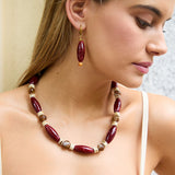 Collar Saanvi Granate