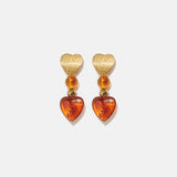 Pendientes Corazón Ámbar