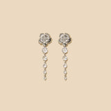 Pendientes Flora Plata