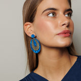 Pendientes Dalia azul