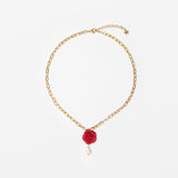 Collar Rosas Perla