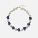 Collar Candy gris y azul