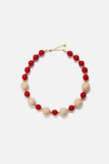 Collar Candy rojo y marfil