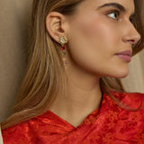 Pendientes Flora Oro