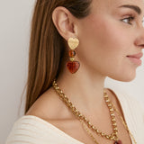 Pendientes Corazón Ámbar