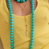 Collar Candy Largo turquesa