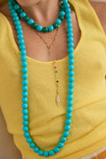 Collar Candy Largo turquesa