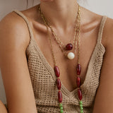 Collar Bora Bora Rojo