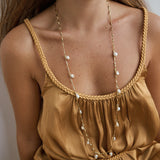 Collar largo perlas