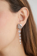 Pendientes Flora Plata