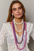 Collar Candy Largo Morado