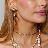 Pendientes Enredadera Fresa