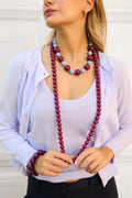 Collar Candy largo buganvilla