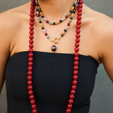 Collar Candy largo rojo