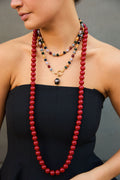 Collar Candy largo rojo