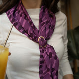 Pañuelo joya morado Muscari x Ane and Grace
