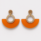 Pendientes Fan Naranja